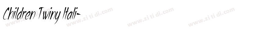 Children Twiny Itali字体转换